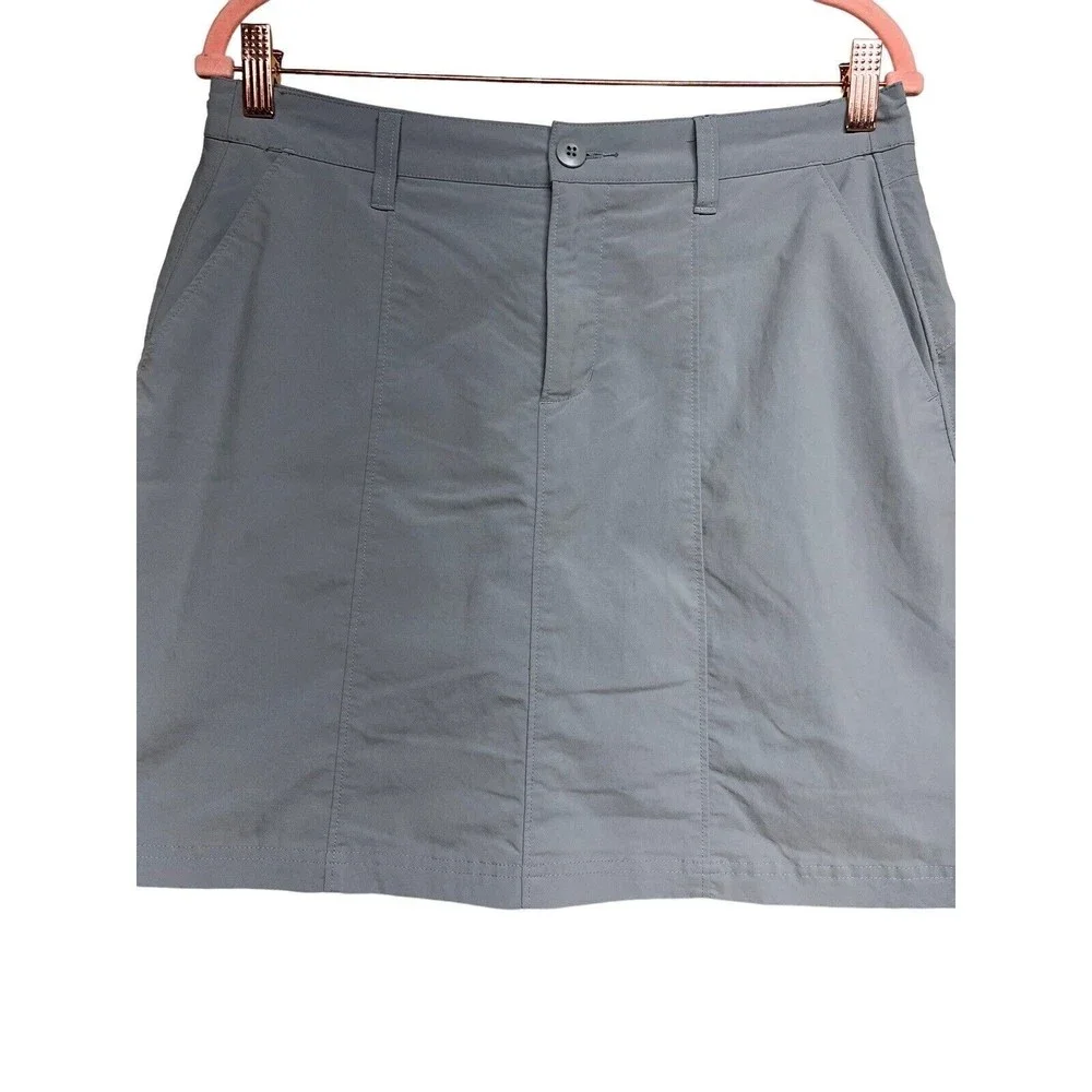 Patagonia Inter-Continental Hideaway Skirt Blue Gray‎ Women’s Size 8